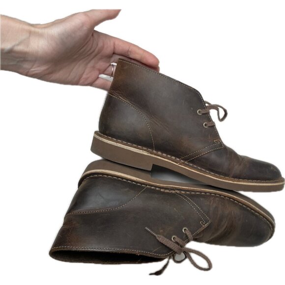 Clarks Desert Boot Men’s 7.5 Brown Beeswax Leather Chukka Iconic - Picture 7 of 9